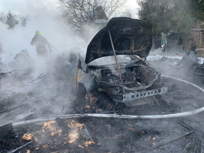 пожар машина