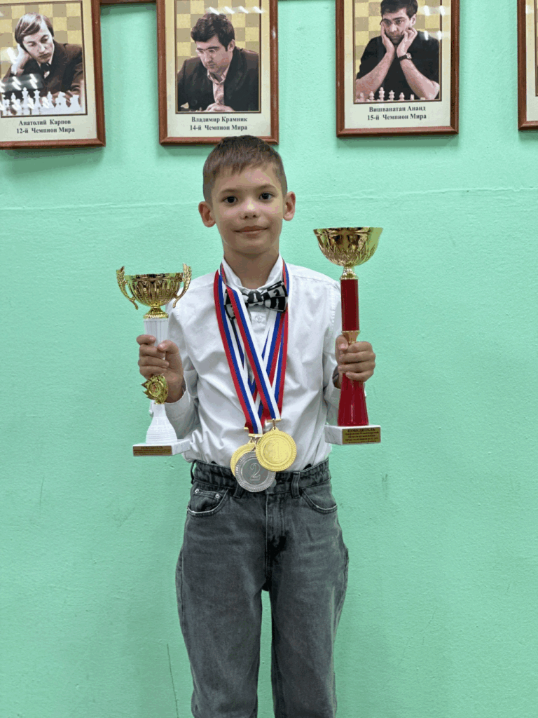 Двукратным чемпионом области по шахматам стал Егор Пичугин из Мурома