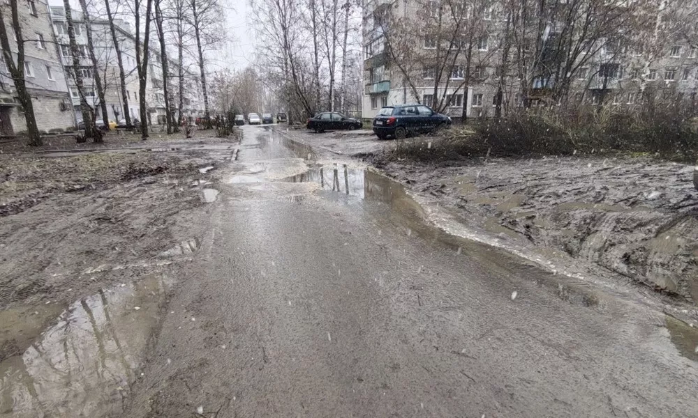 Не восстановленный участок после ремонта теплосети