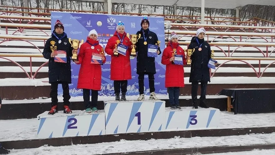 Муромский лыжник Денис Макаров на соревнованиях