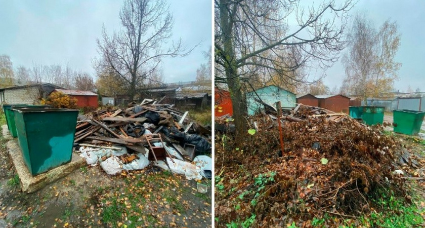 Ликвидация свалки в центре города Меленки